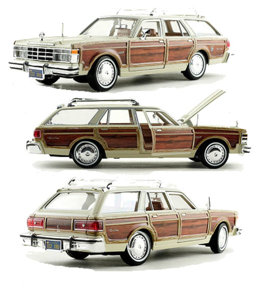 1979 Chrysler Lebaron Town & Country - Tan - Motormax 1-24 - 73331 TAN - Passion Diecast