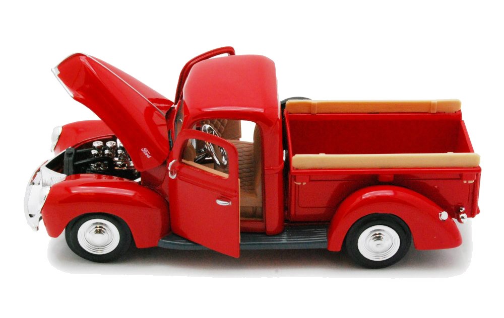 Chevy Pickup 1940 - Motormax 1-24 - 73234 RED - Passion Diecast