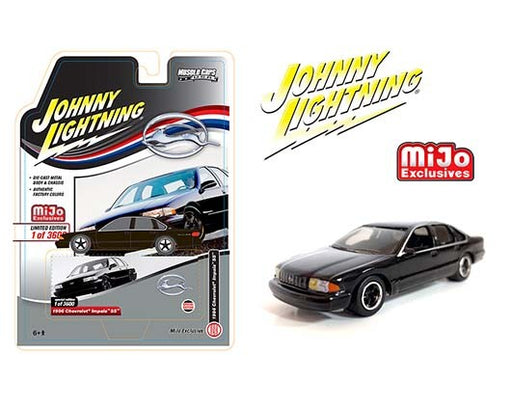 1996 Chevy Impala SS Black Limited 3,600 Pcs - Johnny Lightning 1:64 -  JLCP7372 - Passion  Diecast 