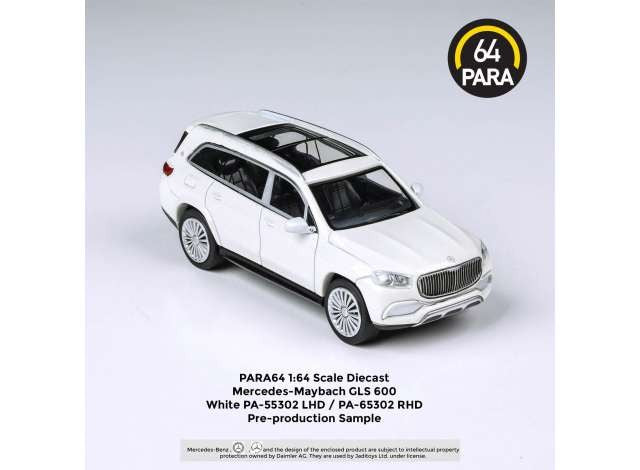 Mercedes-Maybach GLS White -  Para64  - PA-55302 - Passion Diecast 