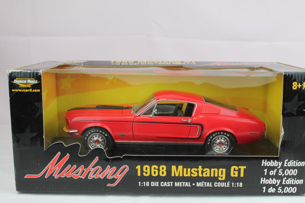 1968 Mustang GT American Muscle Red 1/18 - 36768  Used
