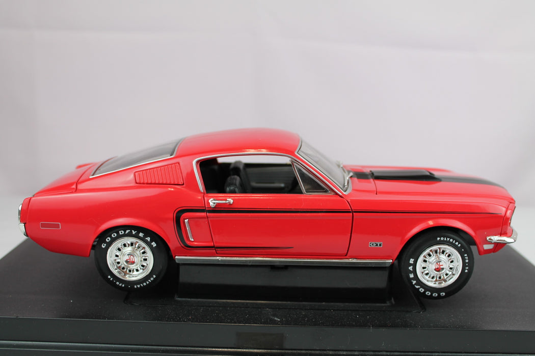 1968 Mustang GT American Muscle Red 1/18 - 36768  Used