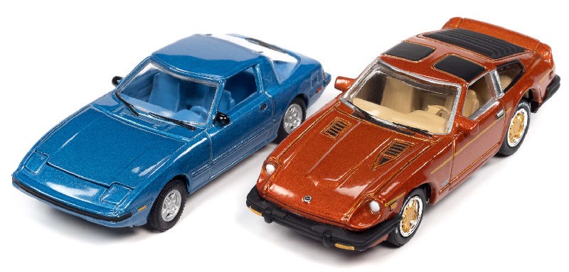 Import Heat - RX-7 & 280ZX - Set of 2 - Johnny Lightning 1:64 - JLSP169 B -  Passion Diecast