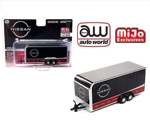 Mijo Exclusive Nissan Enclosed Trailer Limited Edition 3,600 Pcs - Auto World 1/64 - CP7800  -  Passion Diecast 