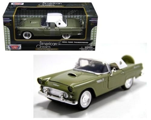 1956 Ford Thunderbird T-Bird Green -  Motormax 1/24 - 73312 GR