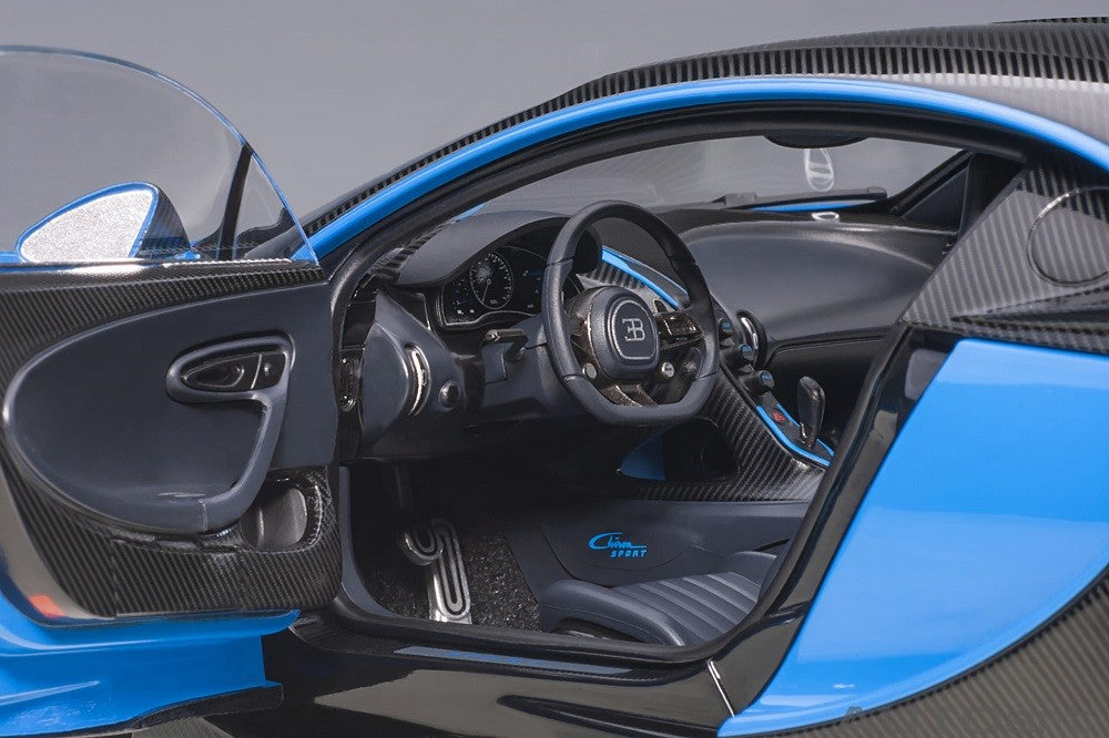 Bugatti Chiron Sport - French Racing Blue/Carbon -  Autoart - 70997 Passion Diecast