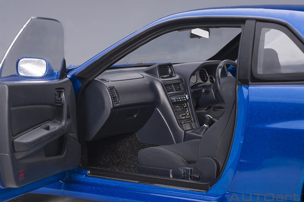 Nissan Skyline GT-R (R34) V-Spec II with BBS LM wheels - Bayside Blue -  Autoart - 77409 Passion Diecast