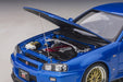Nissan Skyline GT-R (R34) V-Spec II with BBS LM wheels - Bayside Blue -  Autoart - 77409 Passion Diecast