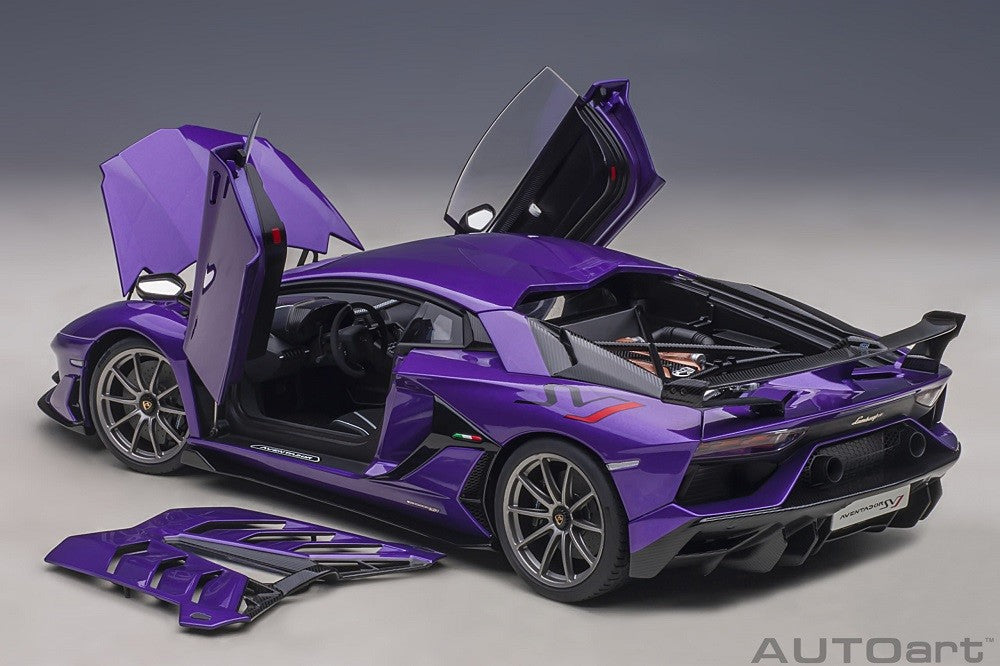 Lamborghini Aventador SVJ - Viola Pasifea  -  Autoart - 79179  Passion Diecast