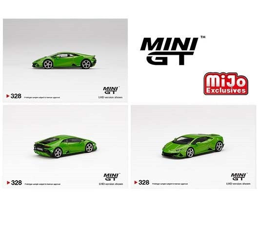 Mini GT - 1:64 - Lamborghini Huracán EVO Verde Mantis - Mijo Exclusives USA -  MGT00328  Passion Diecast