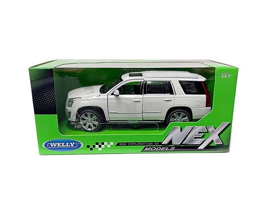 2017 Cadillac Escalade Cream - Welly 1/24 - 24084W WH - Passion Diecast 