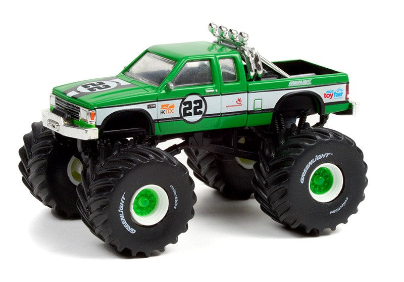 1986 Chevrolet S-10 Extended Cab No.22 Monster Truck Greenlight 2022 Trade Show - Hobby Exclusive - 1/64 Greenlight - 30229