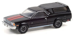 1981 Chevrolet El Camino with Camper Shell in Black with Red Stripes - Hobby Exclusive - 1/64 Greenlight - 30310