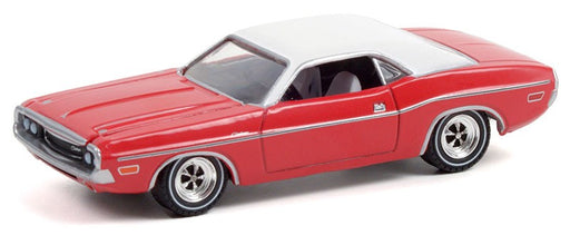 The Challenger Deputy - 1970 Dodge Challenger in Bright Red with White Roof - Hobby Exclusive - 1/64 Greenlight - 30313