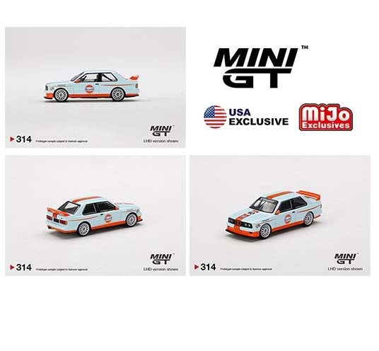 Mini GT - 1:64 - BMW M3 E30 Gulf Livery Limited Edition - Mijo Exclusives USA - MGT00314 Passion Diecast