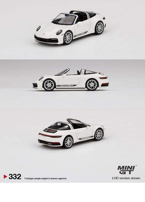 Mini GT - 1:64 - Porsche 911 Targa 4S White - Mijo Exclusives USA - MGT00332  Passion Diecast