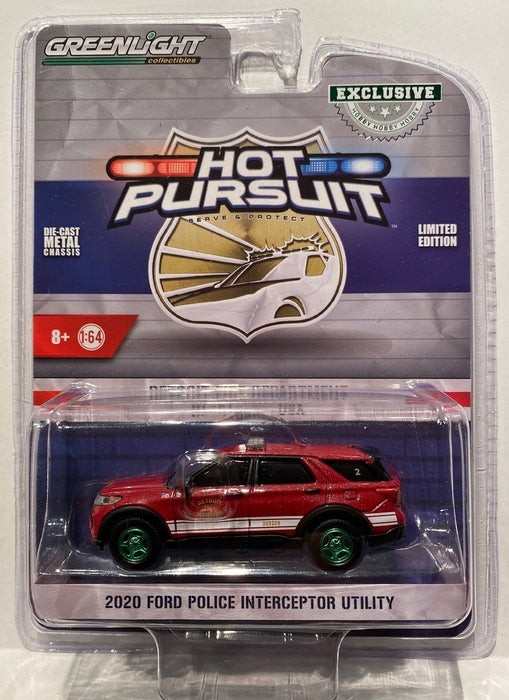 Utilitaire Ford Police Interceptor 2020 Service d'incendie de Detroit - 1/64 GREENMACHINE - 30257GR