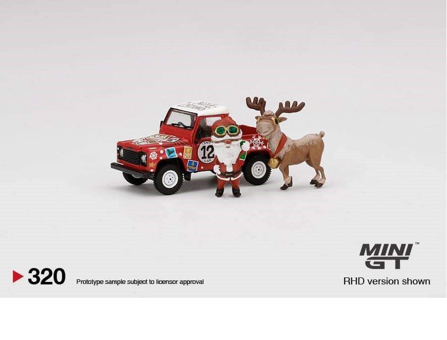 Land Rover Defender 90 Pickup - 2021 Christmas Edition - MINI GT 1:64 - Mijo Exclusive - MGT00320 - Passion Diecast 