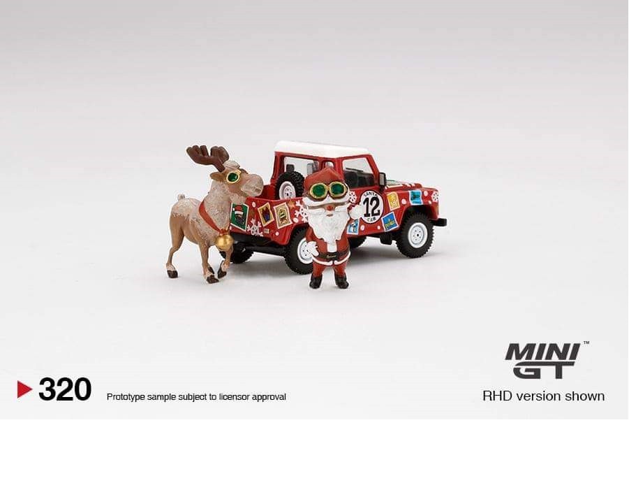 Land Rover Defender 90 Pickup - 2021 Christmas Edition - MINI GT 1:64 - Mijo Exclusive - MGT00320 - Passion Diecast 