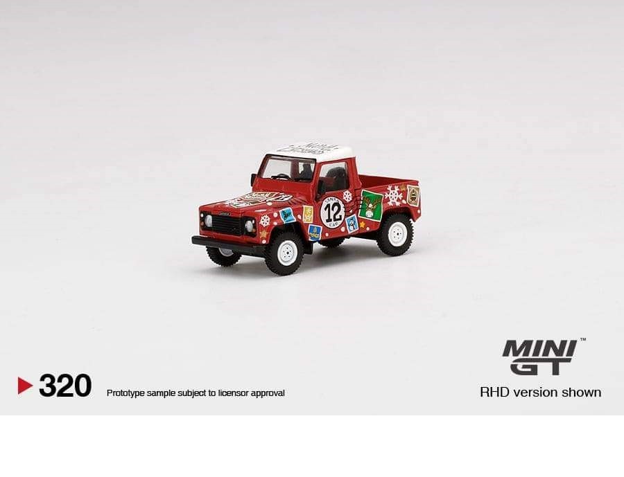 Land Rover Defender 90 Pickup - 2021 Christmas Edition - MINI GT 1:64 - Mijo Exclusive - MGT00320 - Passion Diecast 
