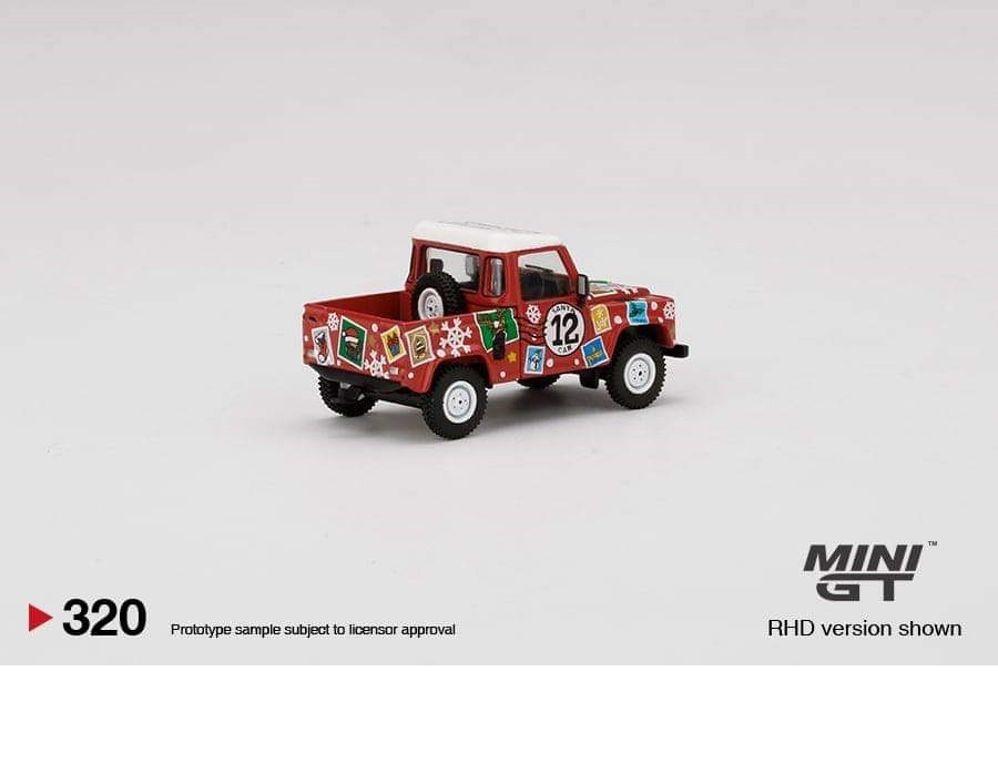 Land Rover Defender 90 Pickup - 2021 Christmas Edition - MINI GT 1:64 - Mijo Exclusive - MGT00320 - Passion Diecast 