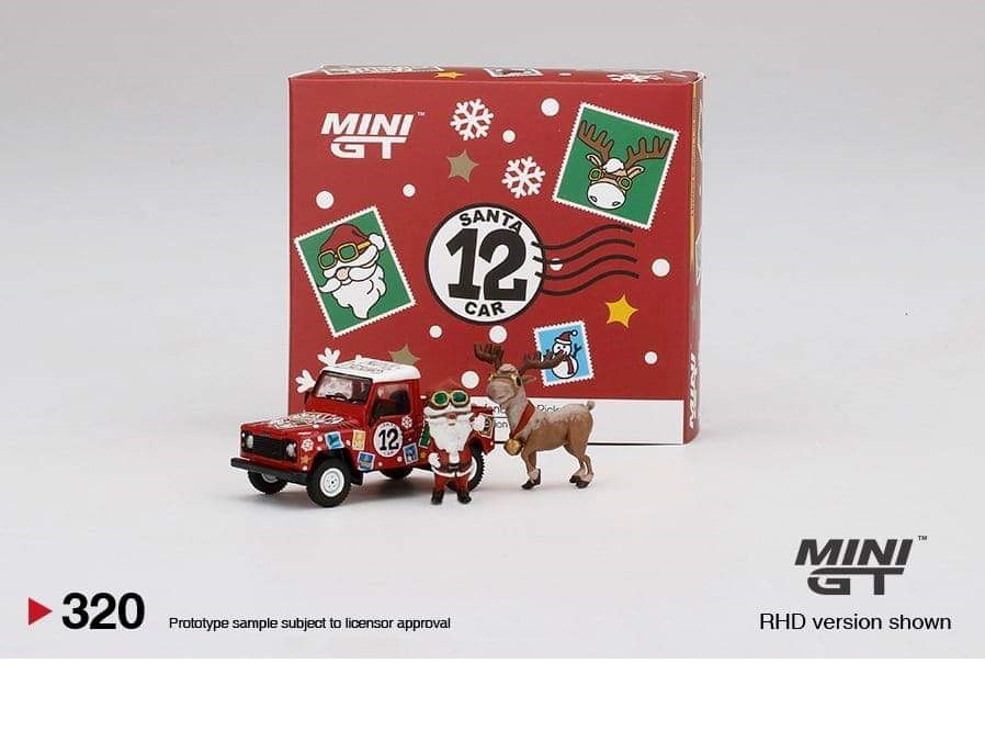 Land Rover Defender 90 Pickup - 2021 Christmas Edition - MINI GT 1:64 - Mijo Exclusive - MGT00320 - Passion Diecast 
