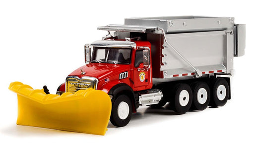 Illinois Public Works - 2019 Mack Dump Truck with Snow Plow and Salt Spreader - Hobby Exclusive - 1/64 Greenlight - 30336