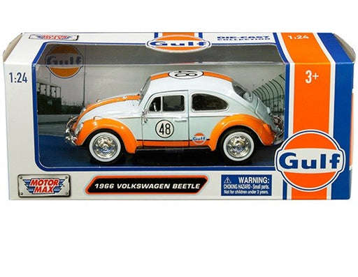 Volkswagen Beetle Gulf (Light Blue) - Motormax 1-24 - 79655 - Passion Diecast