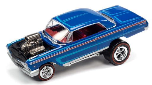 1962 Chevrolet Impala Coupe in Deep Blue Gloss - Zinger - Johnny Lightning 1:64 - JLSP207 B -  Passion Diecast 