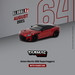 Aston Martin DBS Superleggera Red Metallic - Tarmac Works - 1/64 - T64G-004-RE - Passion Diecast 