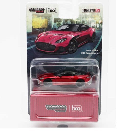 Aston Martin DBS Superleggera Red Metallic - Tarmac Works - 1/64 - T64G-004-RE - Passion Diecast 