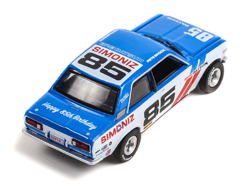 Happy 85th Birthday Peter Brock - 1972 Datsun 510 No.85 Brock Racing Enterprises - Hobby Exclusive - 1/64 Greenlight - 30341