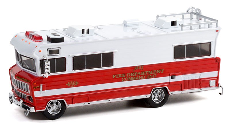 Illinois Fire Department Command Unit - 1973 Winnebago Chieftain - H.D. Trucks Series 22 - Greenlight  1/64 - 33220 A