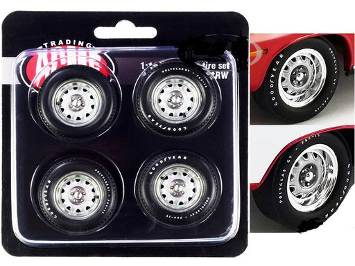 Mopar Rally Wheel and Tire Set of 4 pieces -  Acme 1/18 -  A1806123 RW - Passion Diecast