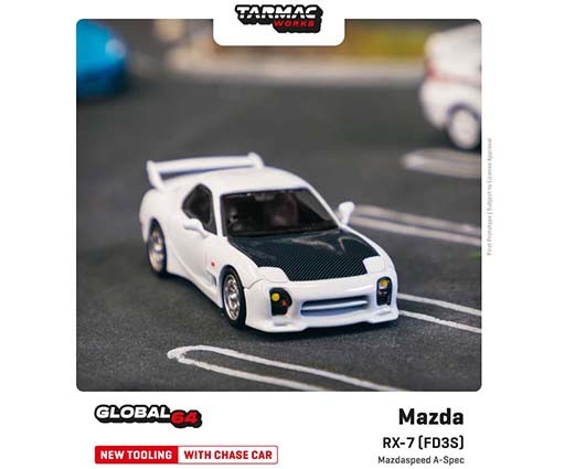 Mazda RX-7 (FD3S) Mazdaspeed A Spec - Tarmac Works - 1/64 - T64G-012-WH - Passion Diecast 