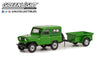 1972 Nissan Patrol and 1/4 Ton Cargo Trailer - Hitch & Tow 25 1/64 Greenlight - 32250 A