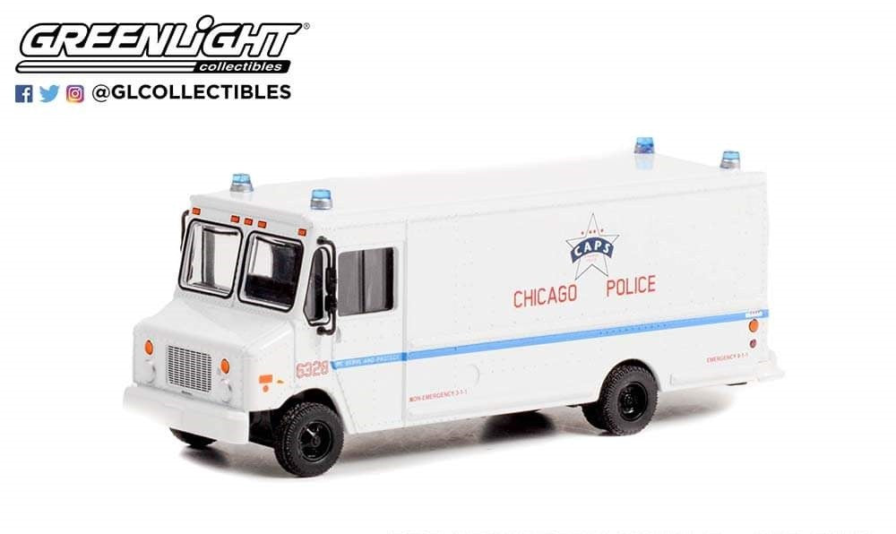 City of Chicago Police Department (CPD) - 2019 Step Van - H.D. Trucks Series 23 - Greenlight  1/64 - 33230 C - Passion Diecast 