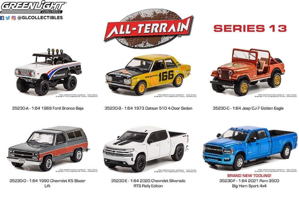 All-Terrain Series 13 Assortment - 1/64 Greenlight - 35230 - Passion Diecast