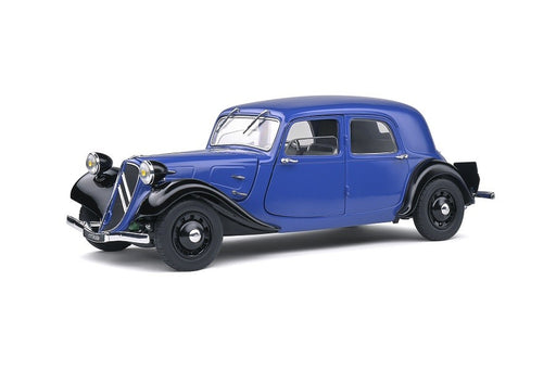 CITROEN TRACTION 7 - BI-TON DARK BLUE/BLACK - 1937- Solido  1/18 - S1800906