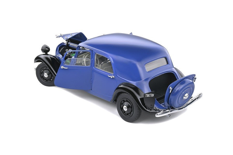 CITROEN TRACTION 7 - BI-TON DARK BLUE/BLACK - 1937- Solido  1/18 - S1800906