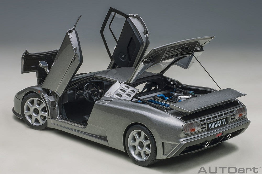 Bugatti EB110 SS (Grigio Metallizzato)  -  Autoart - 70916  Passion Diecast
