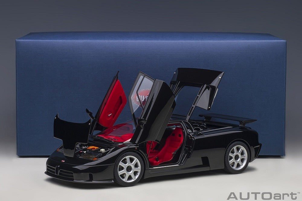 Bugatti EB110 SS (Nero Vernice)  -  Autoart - 70919  Passion Diecast