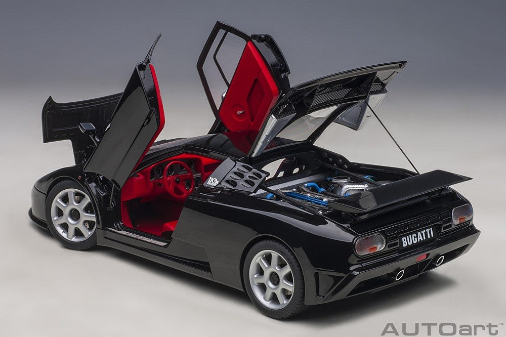 Bugatti EB110 SS (Nero Vernice)  -  Autoart - 70919  Passion Diecast