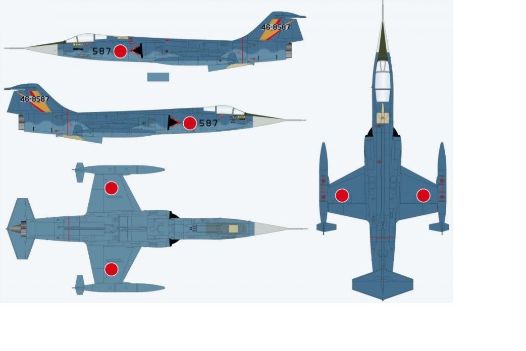 Lockheed Mitsubishi F-104J Starfighter JASDF 202nd Hikotai, Nyutabaru AB Japan, TAC Meet 1980 / Hobby Master 1:72 HA1063