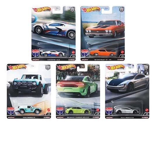 Hot Wheels - Car Culture - 1:64 - American Scene - Assortment - Set Of 5 Cars - FPY86-957J -  Passion Diecast