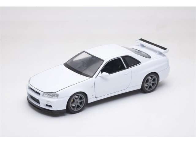 Nissan Skyline GT-R (R34) White - Welly 1/24 - 24108 WH - Passion Diecast 