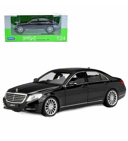 Mercedes-Benz 2014 S Class Black - Welly 1/24 - 24051 BK - Passion Diecast 