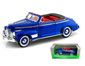 1941 Chevrolet Special Deluxe Convertible Blue - Welly 1/24 - 22411 MBL - Passion Diecast 
