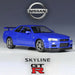Nissan Skyline GT-R (R34) Blue Metallic - Welly 1/24 - 24108 MBL - Passion Diecast 