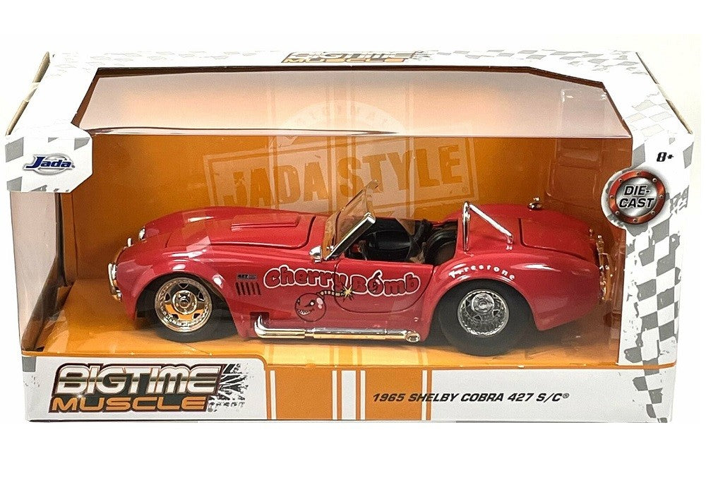 1965 Shelby Cobra Red - Bigtime Muscle - Jada 1/24 - 33531 - Passion Diecast 